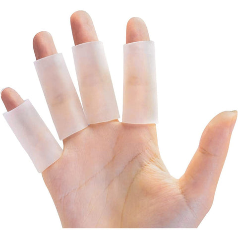 Finger Sleeves, 10PCS Gel Thumb Finger Tubes for Arthritis, Trigger Finger Pain, Silicone Fingers Protector for Golf, Basketball