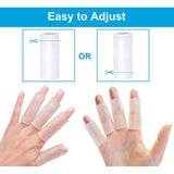 Finger Sleeves, 10PCS Gel Thumb Finger Tubes for Arthritis, Trigger Finger Pain, Silicone Fingers Protector for Golf, Basketball