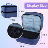 Nail Polish Organizer Storage Case for Nail Tech, Storage Bags Nail Dryer  Nail Polish Holder Carrying Case with Dividers (Blue)