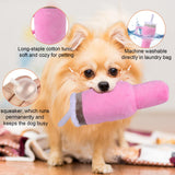 Funny Tumbler with Handle Cup Dog Toys,Squeaky Dog Toys Interactive Fluff and Tuff Dog Toys for Small Dogs/Large Dogs