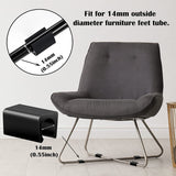 Rectangle Chair Legs Tips Caps Plastic Chair Leg Floor Protectors Nonslip No Noise Leg Covers for Metal U Shape Chairs Feet(40 Pcs) In Australia - Darrahopens