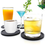 Coasters for Drinks-Anti-Slip Reusable Drink Coasters Set,Non Slip Cup Coasters Silicone Coasters Fit Coffee Table Desk 8pcs