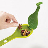 Kitchen Spoons Filter Spoon Seasoning Spoon Heat Resistant Reusable Green Reusable Tea Infuser Spoon for Kitchen