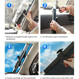 Retractable Windshield Sun Shade for Car, Large Sun Visor Protector Blocks 99% UV Rays to Keep Your Vehicle Cool