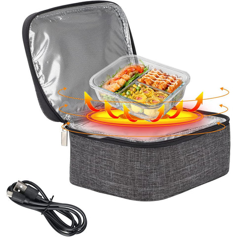 Mini Portable Oven, USB Portable Food Lunch Heating Bag for Office Home Car Truckers,Mini Heated Lunch Box, Oxford Cloth Material In Australia - Darrahopens