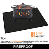 39*60 in Fire Pit Mats Protects Decks and Patios, Fireproof Grill Pad for Outdoor Grill, Durable and Portable In Australia - Darrahopens