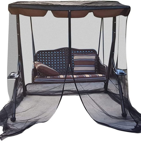 Swing Mosquito Netting, Mosquito Mesh Screen, Outdoor Rectangle with Zipper Opening and roof Waterproof Tent(155*125*200cm) In Australia - Darrahopens