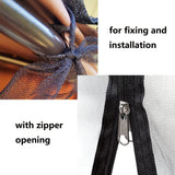 Swing Mosquito Netting, Mosquito Mesh Screen, Outdoor Rectangle with Zipper Opening and roof Waterproof Tent(155*125*200cm)
