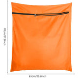 Pet Washing Bag Dog Cat Horse Hair Laundry Bag for Rug Sheet Boots Pets Laundry Helper 65x70cm Orange