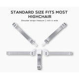 High Chair Straps, Straps for High Chair, Replacement Harness Straps for Most Point High Chairs, Replacement High Chair Belt
