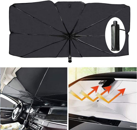 Upgraded Car Windshield Sun Shade Umbrella car Shade Front Windshield Cover Sun Visor Foldable Automotive (Large, 55''X31'') In Australia - Darrahopens