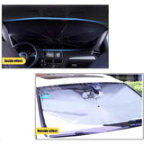 Upgraded Car Windshield Sun Shade Umbrella car Shade Front Windshield Cover Sun Visor Foldable Automotive (Large, 55''X31'')