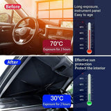 Upgraded Car Windshield Sun Shade Umbrella car Shade Front Windshield Cover Sun Visor Foldable Automotive (Large, 55''X31'')