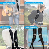 1 pcs Backpack Waterproof Replacement Shoulder Strap with Adjustable Belt for Shoulder Bag Backpack Black In Australia - Darrahopens