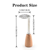 Potato Masher Mini Bean Masher Potatoes Masher with Wood Non Slip Handle,Stainless Steel Masher Kitchen Tool for Avocado In Australia - Darrahopens