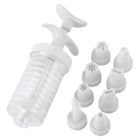 Cake Decorating Gun, Cupcake Icing Piping Kit, Cake Decorating Kit with Piping Tips, Cupcake Injector/Decorating Icing Set, White In Australia - Darrahopens
