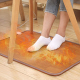 Foot Warmer Feet Heated Mat, Heated Cushion Temperature Control, Electric Heated Modern Multi-Function Area Rugs for Office In Australia - Darrahopens