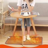Foot Warmer Feet Heated Mat, Heated Cushion Temperature Control, Electric Heated Modern Multi-Function Area Rugs for Office In Australia - Darrahopens