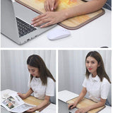 Foot Warmer Feet Heated Mat, Heated Cushion Temperature Control, Electric Heated Modern Multi-Function Area Rugs for Office In Australia - Darrahopens