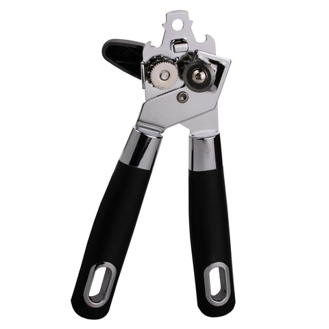 Stainless Steel Can Opener,Comfortable Handle, Sharp Blade Smooth Edge, Multifunctional Bottle Opener,Large Lid Openers