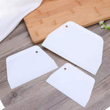 Dough and Bowl Scraper 3-Piece Trapezoidal Plastic Scraper Multi-Function Kitchen Scraper Food Safety Plastic Dough Cutter In Australia - Darrahopens
