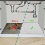 1 pcs Under Sink Mat 78.7*55.8in for Kitchen Waterproof, Silicone Under Sink Protector Mats, Light Grey In Australia - Darrahopens