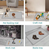 1 pcs Under Sink Mat 78.7*55.8in for Kitchen Waterproof, Silicone Under Sink Protector Mats, Light Grey
