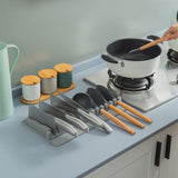 Knife Holder, In Drawer Knife Block Holder Expandable Knife Organizer, Spoon Rest for Stove Top,Flat Knife Block