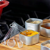 Visual Measuring Spoons - Easy Read, Award-Winning Design, made Clear,  Shatterproof - Stackable Kitchen Tools for Cooking