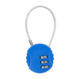 2 PCS（blue）3-Digit Combination Lock Blue Waterproof Luggage Locks Bag Padlocks for Small Gate, Locker, School Gym Sports Locker
