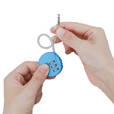2 PCS（blue）3-Digit Combination Lock Blue Waterproof Luggage Locks Bag Padlocks for Small Gate, Locker, School Gym Sports Locker