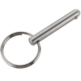 2 Pack Quick Release Pin, Diameter 1/4", Usable Length 1-1/2", Overall Length 2", Full 316 Stainless Steel, Marine Hardware