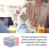 5"x 7" Photo Storage Box Container Keeper Organizer, for Pictures Crafts Scrapbooking Stationery, Protection and Organization