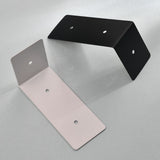 2 PCS Heavy Duty Steel L Brackets Angle Channel Profile Corner Brace for Connector Support Shelving Wall Mounted