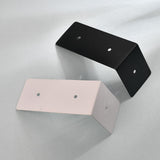 2 PCS Heavy Duty Steel L Brackets Angle Channel Profile Corner Brace for Connector Support Shelving Wall Mounted