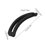 3 pcs Women Girl Vintage Matte Banana Clip, Curly Long Straight Short Hair Claw Simple Vertical Clip Ponytail Holder
