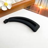 3 pcs Women Girl Vintage Matte Banana Clip, Curly Long Straight Short Hair Claw Simple Vertical Clip Ponytail Holder