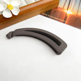 3 pcs Women Girl Vintage Matte Banana Clip, Curly Long Straight Short Hair Claw Simple Vertical Clip Ponytail Holder