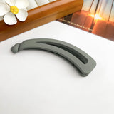 3 pcs Women Girl Vintage Matte Banana Clip, Curly Long Straight Short Hair Claw Simple Vertical Clip Ponytail Holder