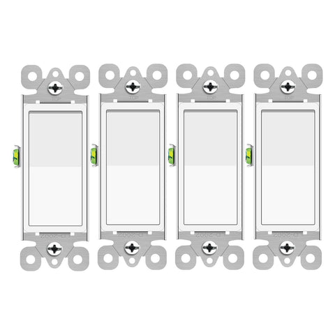 4Pack Three Way Switch Rocker Switch 15A 120/277V, On/Off Rocker Paddle Interrupter, Residential/Commercial Grade,Home & Office In Australia - Darrahopens