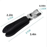 Anti-Splash Nail Clippers, Wide Opening ,Toenail Clipper Pedicure Kit, Suitable for Men and Women with Thick Nails(4 Pcs)