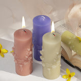 Flower Pillar Candle Molds 2pcs Rose of The Valley Cylinder Silicone Molds for Candle Making Soaps Resin Clay Decoration Crafts In Australia - Darrahopens