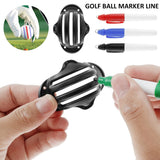 4PCS Golf Ball Marker Alignment Kit, Golf Ball Line Liner Drawing Marking Alignment Putting Tool, Golf Ball Alignment