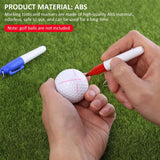 4PCS Golf Ball Marker Alignment Kit, Golf Ball Line Liner Drawing Marking Alignment Putting Tool, Golf Ball Alignment