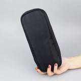 A storage & makeup bag organizer for brush sets & makeup tools to protect make up accessories & bag, Black