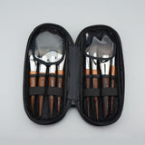 A storage & makeup bag organizer for brush sets & makeup tools to protect make up accessories & bag, Black