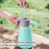 Handheld Garden Pump Sprayer, Garden & Lawn Pressure Spray Bottle with Safety Value & Adjustable Nozzle for Plant Spraying/Home