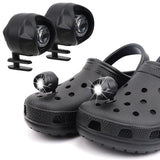 Shoe Charms, Cute Charms for Girls,Headlights for 2pcs, Clip on Headlights Lights Flashlights for Crock (Black) In Australia - Darrahopens
