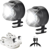 Shoe Charms, Cute Charms for Girls,Headlights for 2pcs, Clip on Headlights Lights Flashlights for Crock (Black) In Australia - Darrahopens