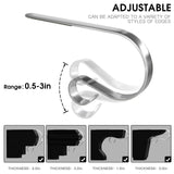6 Pack Christmas Stocking Holders Metal Lightweight Adjustable Stocking Holder No-Slip Stocking Hangers for Christmas Party
